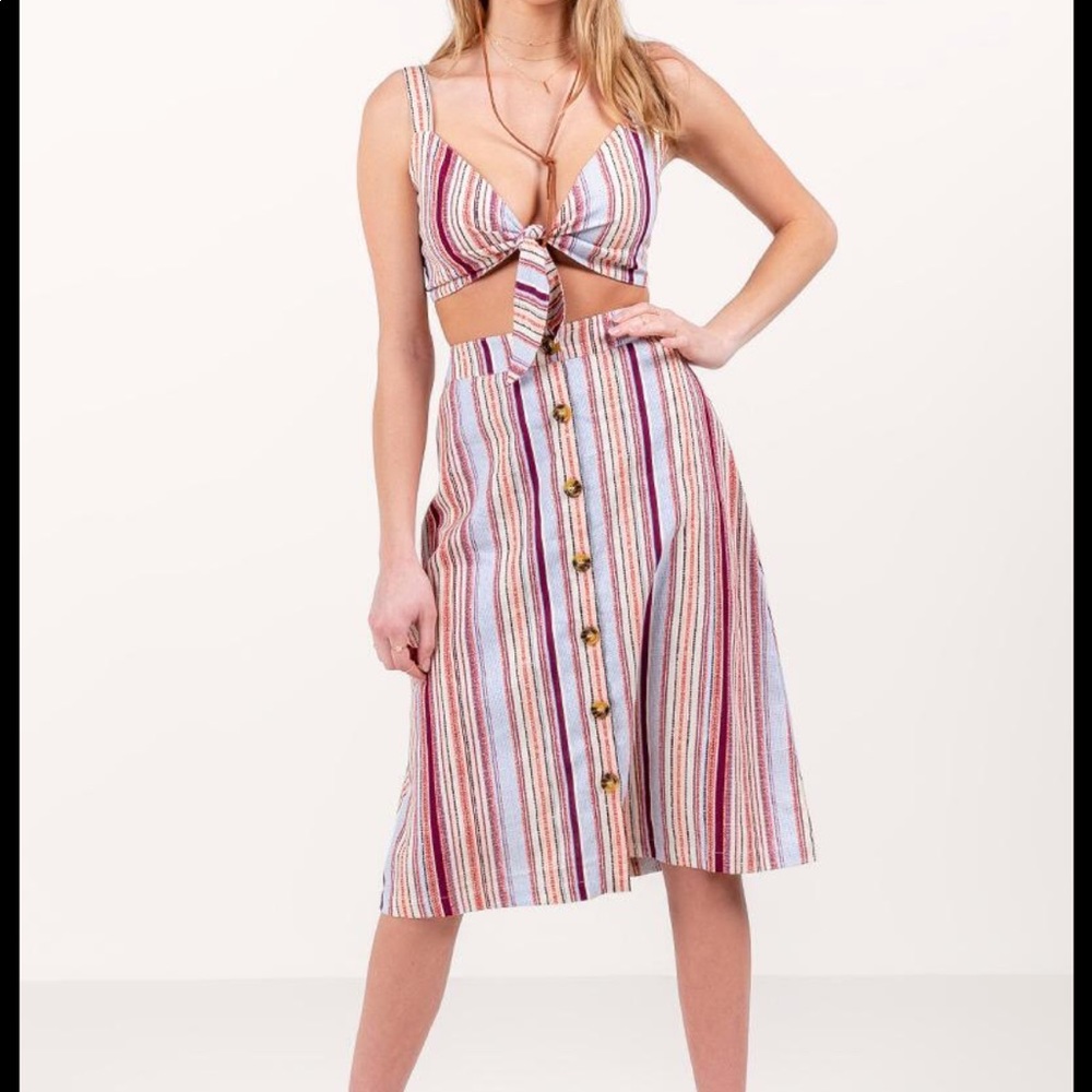 NWT Jun & Ivy Stripe Crop Top